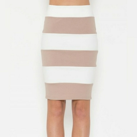 FINAL SALE 🆕🌿BANDAGE STRIPED BOUTIQUE SKIRT🌿 - Picture 2 of 5